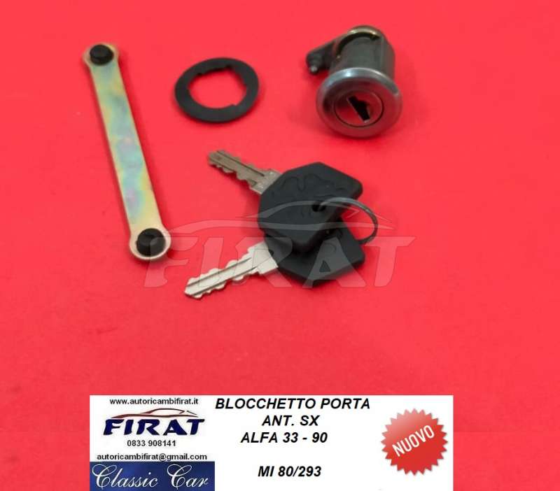 BLOCCHETTO PORTA ALFA 33-90 ANT.SX MI 80/293
